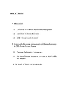 Human Resources Involved în Customer Relatonship Management - BRD Group Societe General - Pagina 2