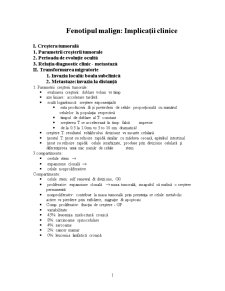 Fenotipul malign - implicații clinice - Pagina 1