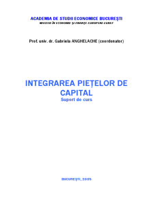 Integrarea piețelor de capital - Pagina 1