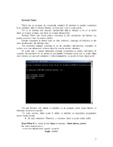 Sisteme de Operare - Telnet - Pagina 2