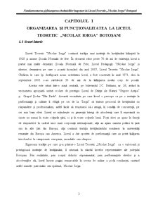 Fundamentarea și Finanțarea Cheltuielilor Bugetare la Liceul Teoretic Nicolae Iorga Botoșani - Pagina 2