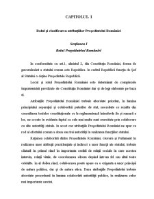 Atribuțiile președintelui României în raporturile cu guvernul - Pagina 1