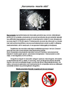 Narcomania - moarte albă - Pagina 1
