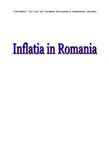 Inflația în România - Pagina 1