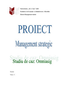Proiect Management Strategic - Studiu de Caz Omniasig - Pagina 1