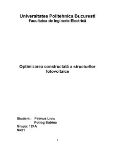 Optimizarea Constructală a Structurilor Fotovoltaice - Pagina 1