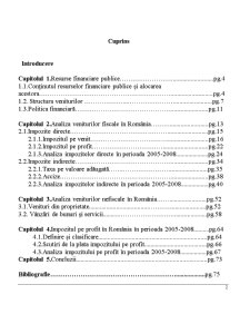 Studiul privind Evolutia Veniturilor Bugetare in Perioada 2005-2008 - Pagina 3