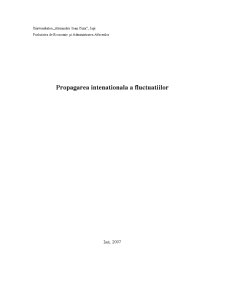 Propagarea internațională a fluctuațiilor - multiplicatorul keynesist - Pagina 1