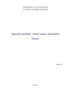 Impactul Mediului Virtual Asupra Domeniului Bancar - Pagina 1