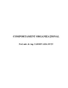 Comportament Organizațional - Pagina 1