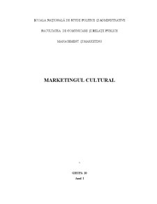 Marketingul Cultural - Pagina 1