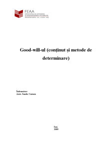 Good-will-ul - conținut și metode de determinare - Pagina 1
