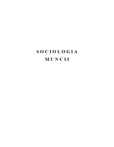 Sociologia Muncii - Pagina 1