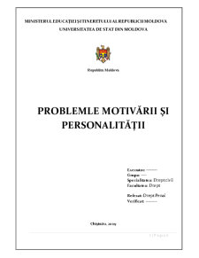 Problemele motivării și personalității - Pagina 1