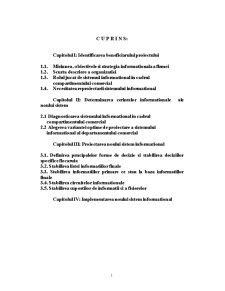 Proiectarea sistemului informațional al departamentului comercial - SC Confecții și Textile SA Pașcani - Pagina 1
