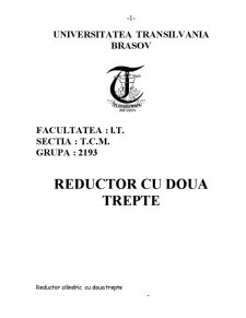 Reductor Cilindric Vertical - Pagina 1
