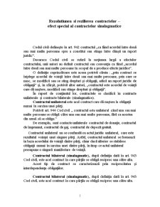 Rezoluțiunea și rezilierea contractelor - Pagina 1