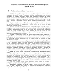 Formarea și perfecționarea pregătirii funcționarilor publici - studiu de caz - Pagina 3