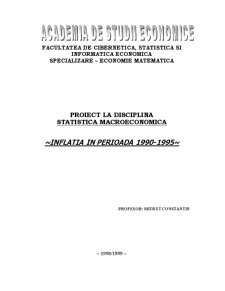 Inflația în România în perioada 1990-1995 - Pagina 1