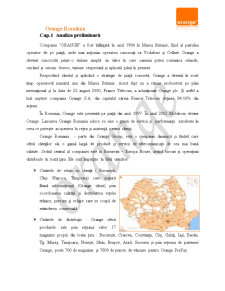 Analiza preliminară și analiza SWOT a Orange România - Pagina 1