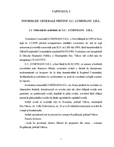 Societatea comercială Lumitrans SRL - Pagina 2