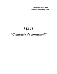 IAS 11 - contracte de construcții - Pagina 1