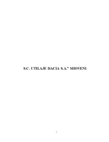 SC Utilaje Dacia SA Mioveni - Pagina 1