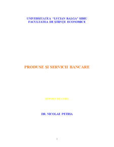 Produse și Servicii Bancare - Pagina 1