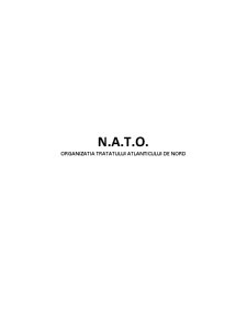 N.A.T.O. - Organizația Tratatului Atlanticului de Nord - Pagina 1