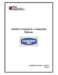 Analiza strategică a grupului Danone - Pagina 1