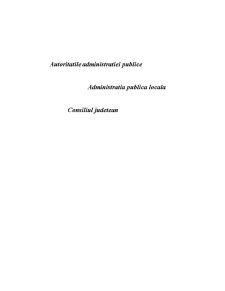 Autoritățile administrației publice - Pagina 1