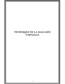 Technique de la Magasine Virtuelle - Pagina 1