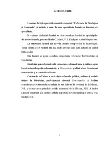 Reformele lui Dioclețian și Constantin - Pagina 1