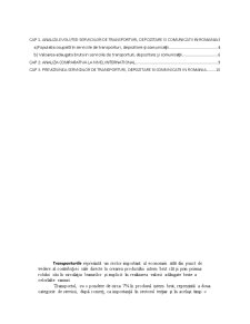 Analiza și previziunea serviciilor de transporturi, depozitare și comunicații - Pagina 2