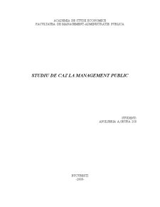 Studiu de Caz la Management Public - Pagina 1