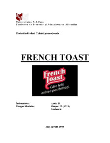 Tehnici promoționale - French Toast - Pagina 1