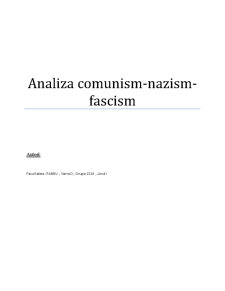 Analiza Comunism-Nazism-Fascism - Pagina 1