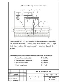 Alegerea motorului electric și calculul cinematic al mecanismului de acționare al malaxorului - Pagina 1