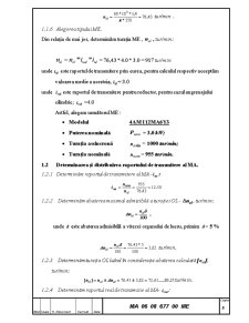Alegerea motorului electric și calculul cinematic al mecanismului de acționare al malaxorului - Pagina 5