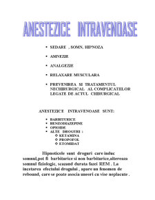 Anestezice Intravenoase - Pagina 2