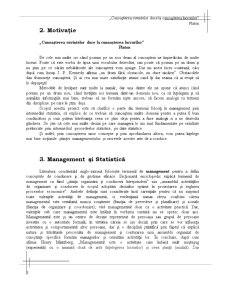 Implicații ale Statisticii în Procesul de Management Respectiv ale Managementului în Procesul de Prelucrare a Datelor Statistice - Pagina 3