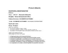 Plan de lecție - documente electronice - Pagina 1