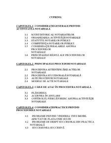 Considerații teoretice și practice privind procedurile notariale - Pagina 1