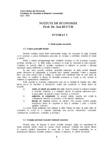 Noțiuni de economie - tutorat 2 - Pagina 1