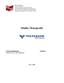 Studiu Monografic Volksbank - Pagina 1