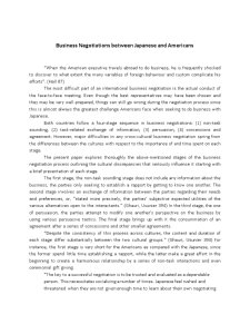 Business Negotiations between Japanese and Americans - Pagina 1