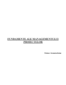 Fundamentele Managementul Proiectelor - Pagina 1