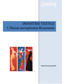 L'Industrie Textile au Cadre de l'Ue et de la Roumanie - Pagina 1