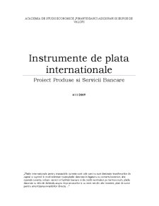 Instrumente de plată internaționale - Pagina 1