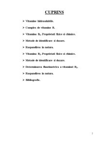 Determinarea Vitaminei B1 și B2 din Produsele Alimentare - Pagina 2